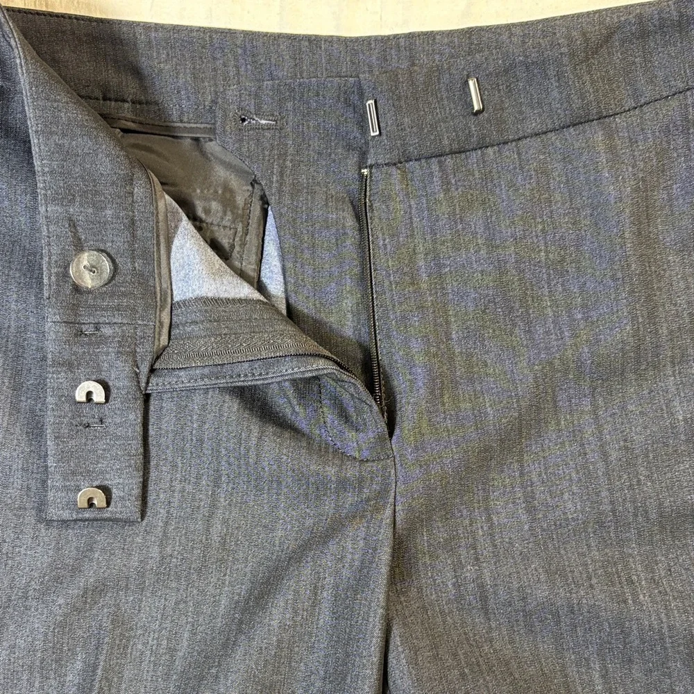 Officecore Anne Klein Navy/Charcoal Heather Pinstripe Career‎ Trousers Size 8